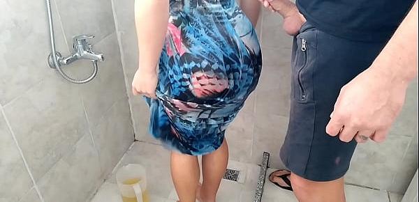  pee bath mine and my stepfather with more than 4 liters -RED VIDEO COMPLETE-